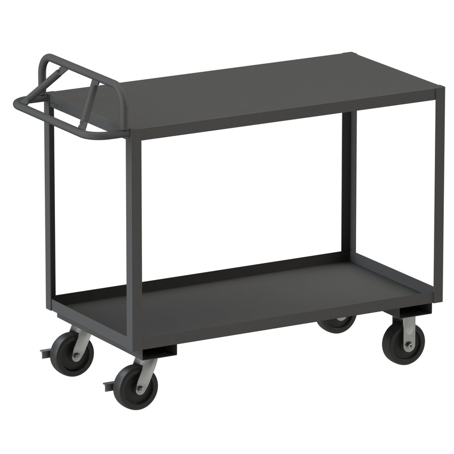 Stock Cart, 2 Shelves, Ergonomic Handle