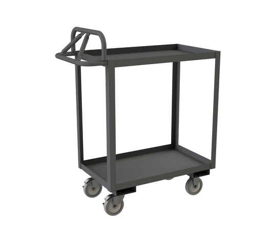 Stock Cart, 2 Shelves, Ergonomic Handle