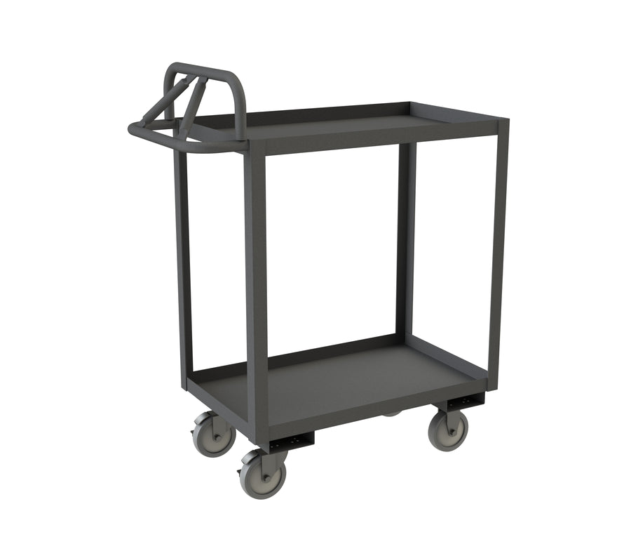 Stock Cart, 2 Shelves, Ergonomic Handle
