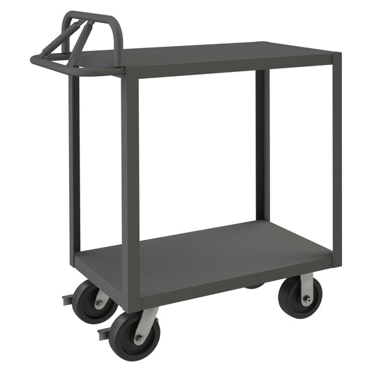 Stock Cart, 2 Shelves, Ergonomic Handle