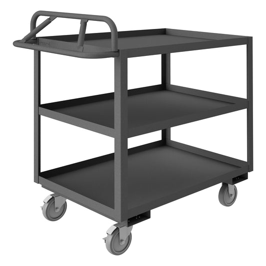 Stock Cart, 3 Shelves, Ergonomic Handle
