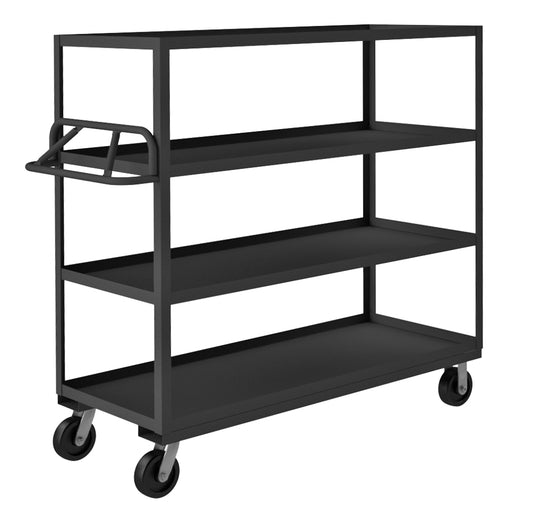 Stock Cart, 4 Shelves, Ergonomic Handle