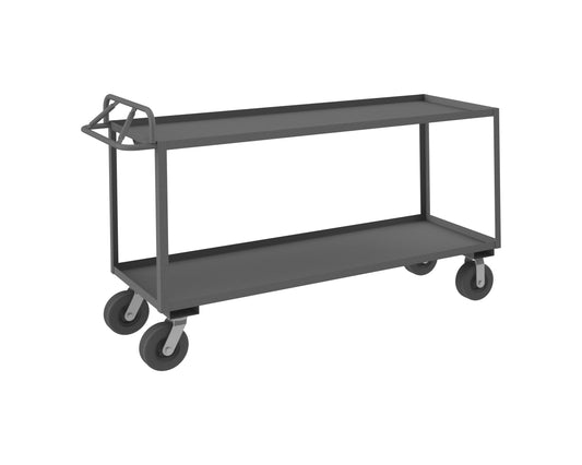 Stock Cart, 2 Shelves, Ergonomic Handle
