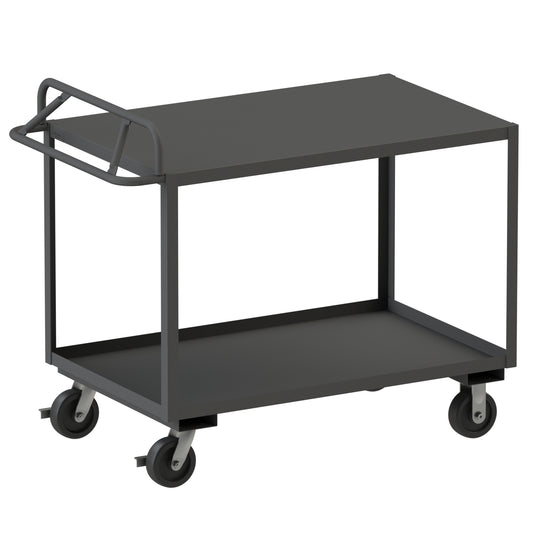 Stock Cart, 2 Shelves, Ergonomic Handle