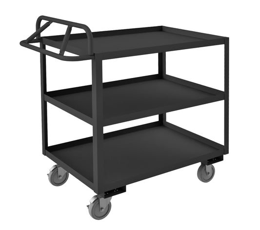 Stock Cart, 3 Shelves, Ergonomic Handle