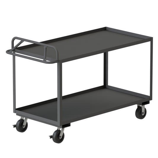 Stock Cart, 2 Shelves, Ergonomic Handle