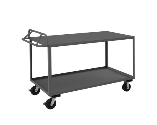 Stock Cart, 2 Shelves, Ergonomic Handle