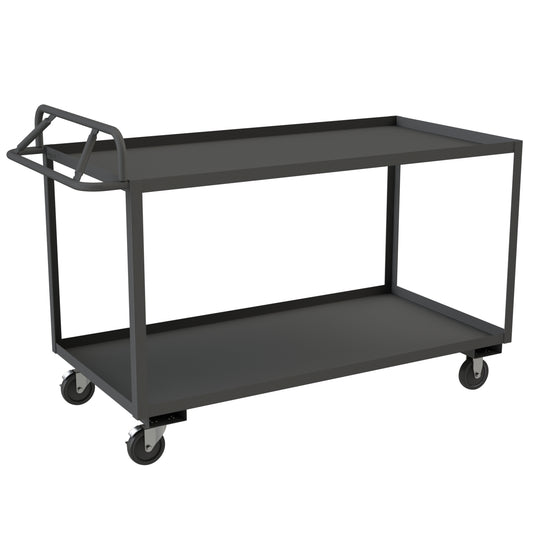 Stock Cart, 2 Shelves, Ergonomic Handle