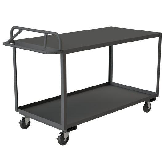 Stock Cart, 2 Shelves, Ergonomic Handle