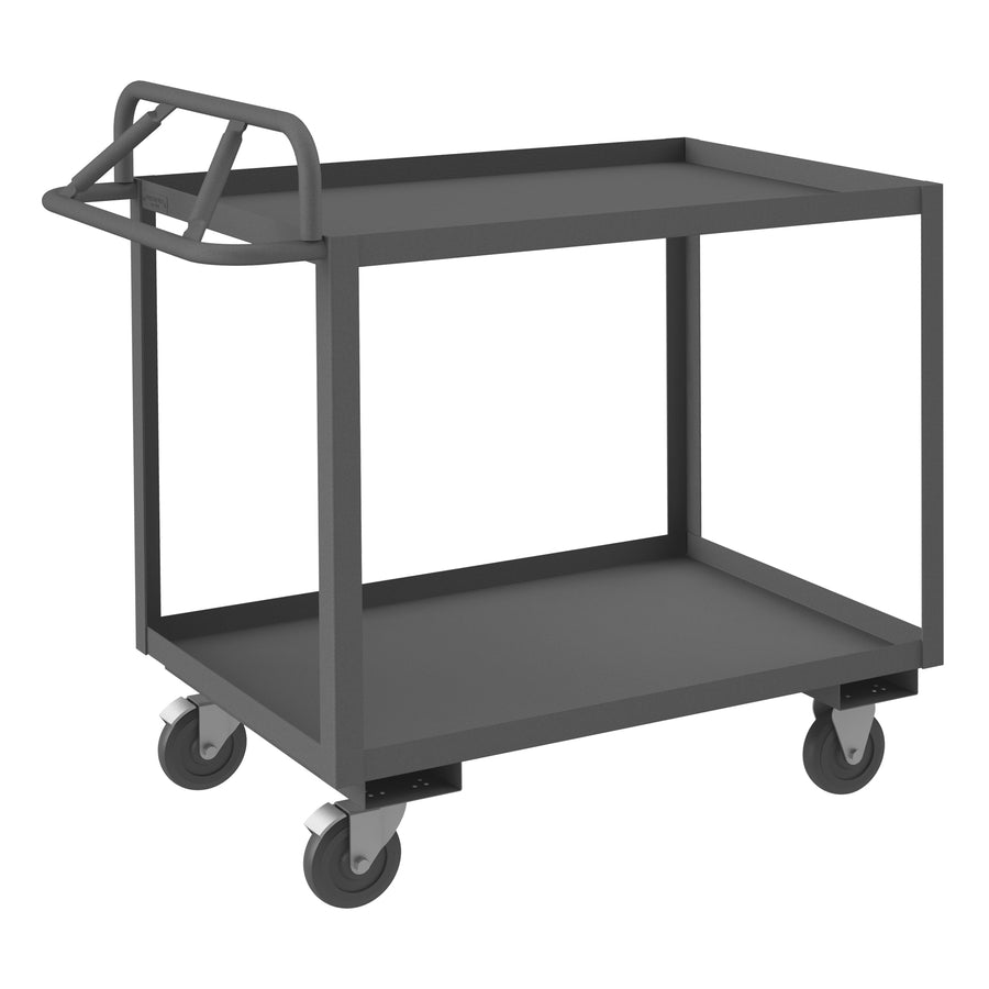 Stock Cart, 2 Shelves, Ergonomic Handle