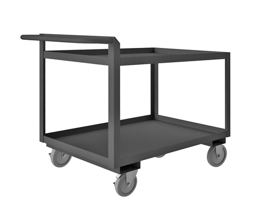 Stock Cart, 2 Shelves, Raised Handle