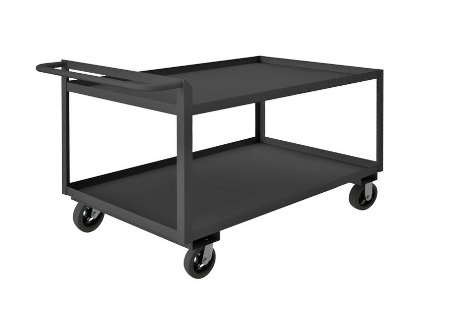 Stock Cart, 2 Shelves, Raised Handle