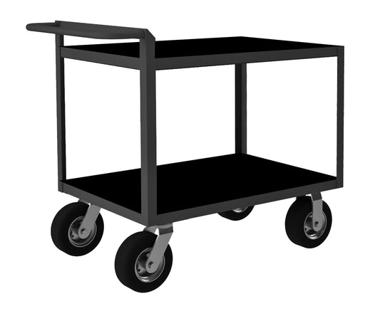 Stock Cart, 2 Shelves, Raised Handle