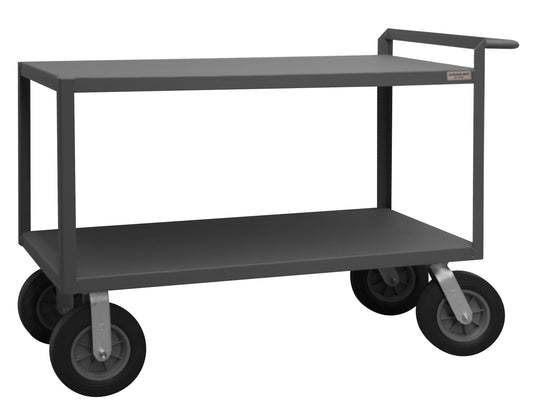Stock Cart, 2 Shelves, Raised Handle