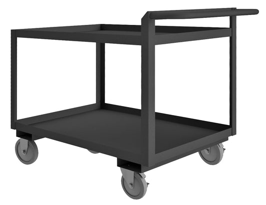 Stock Cart, 2 Shelves, Raised Handle