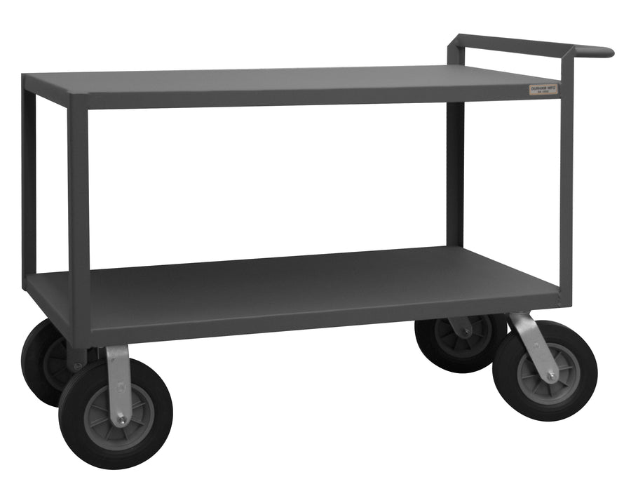 Stock Cart, 2 Shelves, Raised Handle