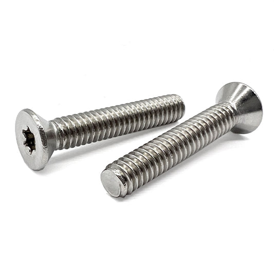 #4-40x1/2" 18-8 Stainless Steel Star Drive Flat Head Machine Screws