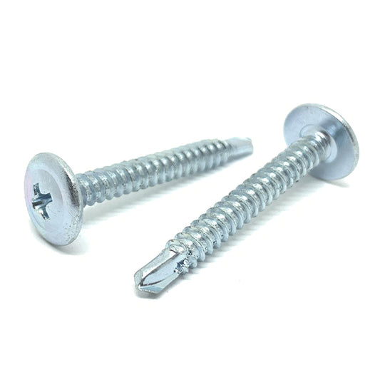 #8-18x1" Phillips Modified Truss Head Self Drilling Drywall Screws Zinc