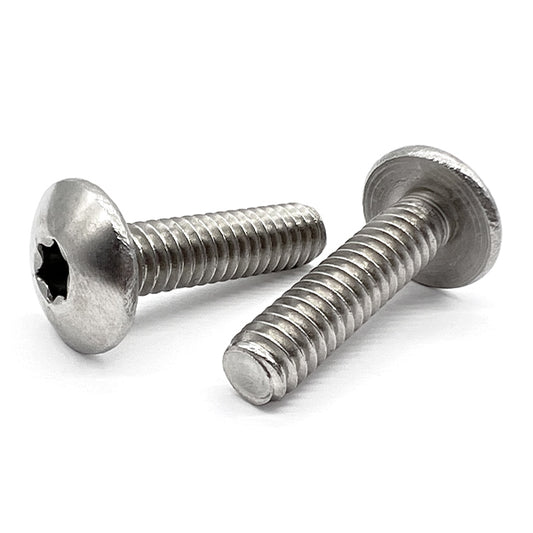 #6-32x1/4" 18-8 Stainless Steel Star Drive Truss Head Machine Screws