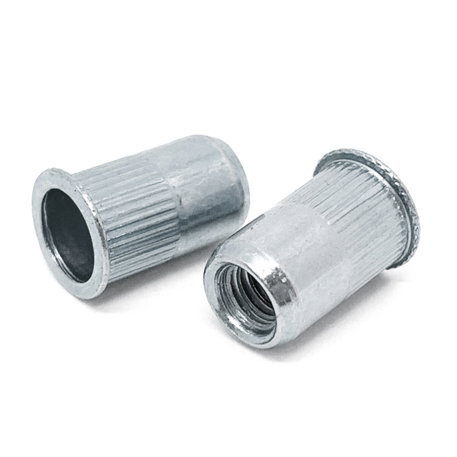 5/16-18 L (.150-.312) Aluminum Small Flange Knurled Body Rivet Nut