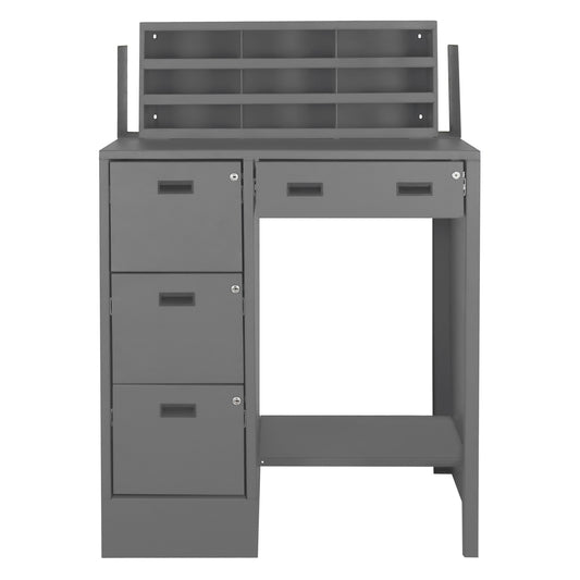 Stationary File Workstation StandUp Desk