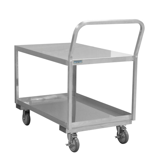 Stainless Low Deck Cart, 2 Shelves