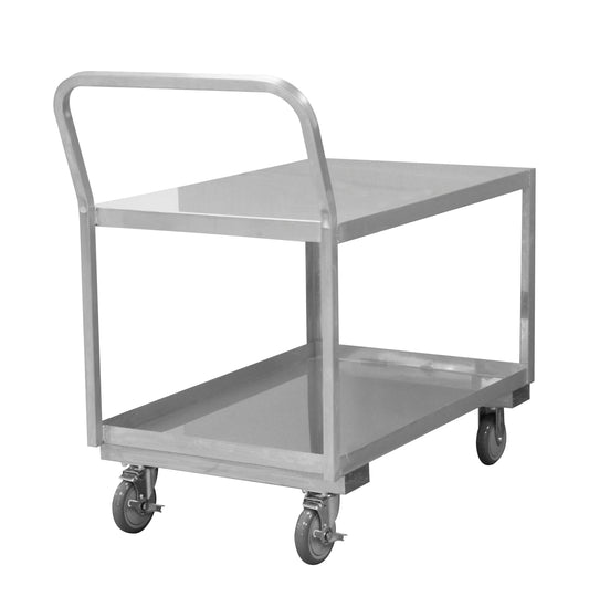 Stainless Low Deck Cart, 2 Shelves