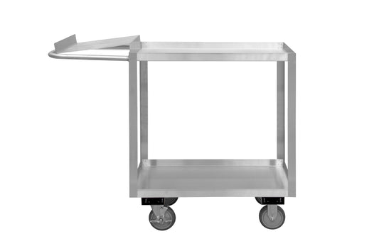 Stainless Order Picking Cart, 2 Shelves