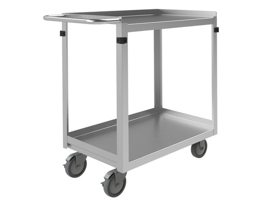 Stainless Steel Stock Cart, 2 Shelves