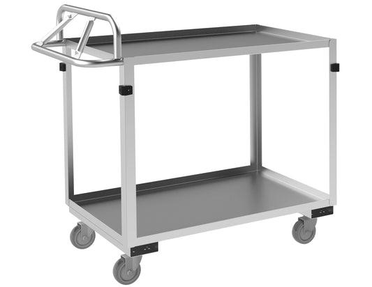 Stainless Steel Stock Cart, 2 Shelves