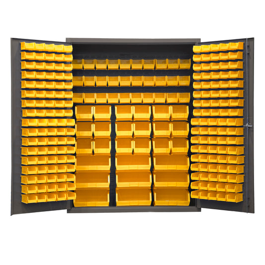 Cabinet, 227 Yellow Bins, No Legs