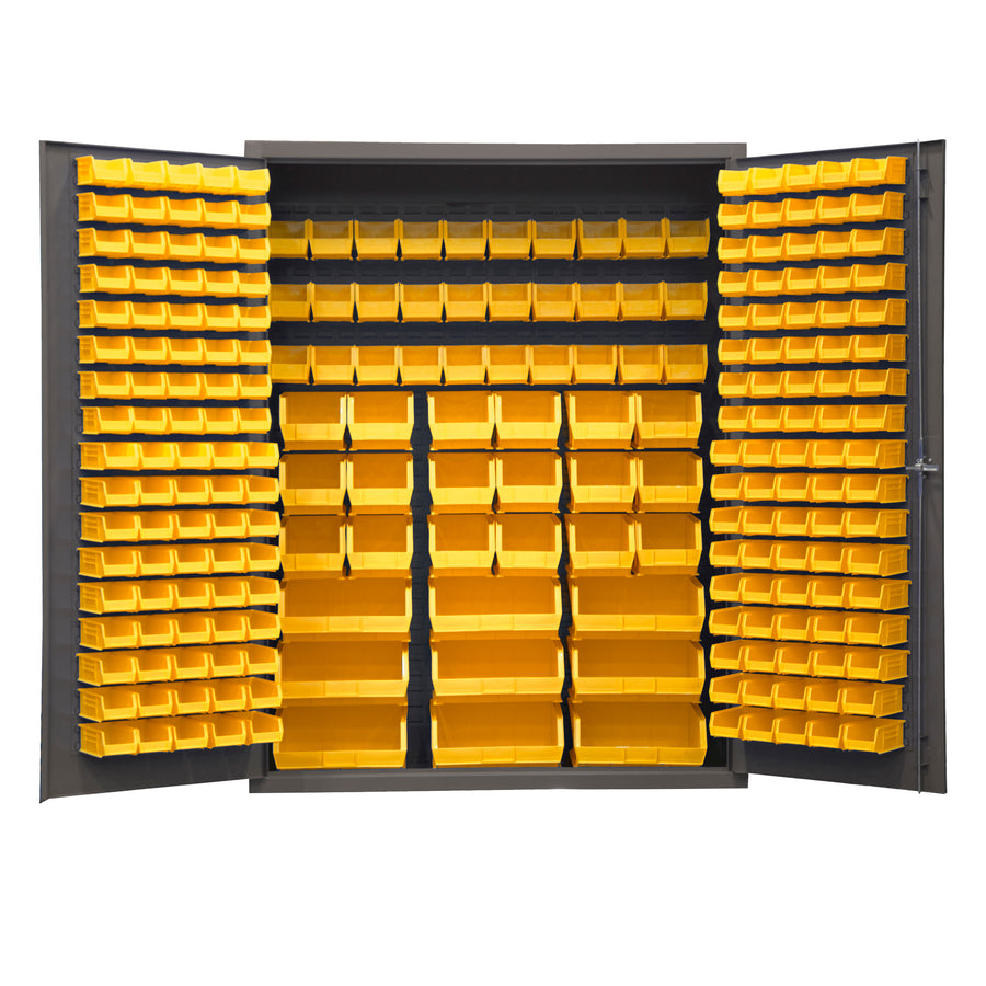 Cabinet, 227 Yellow Bins, No Legs
