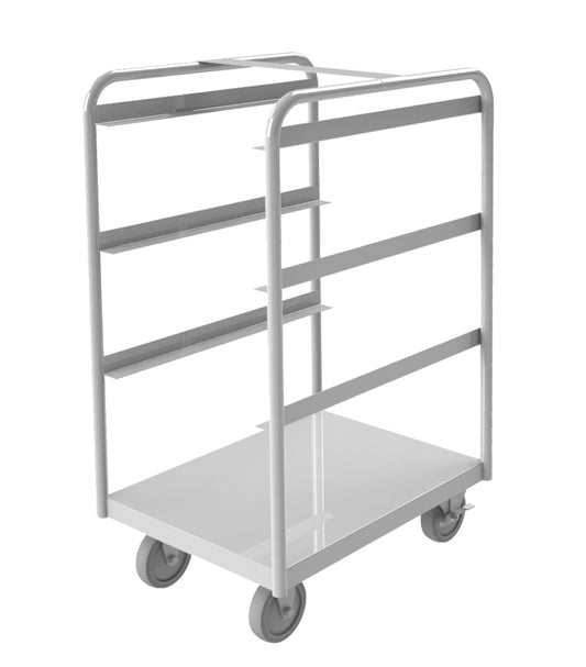 Stainless Steel Tub Rack Cart, 3 Bins