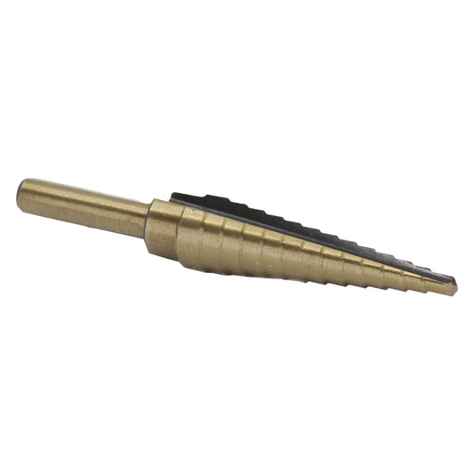 #1 HSS Black & Gold Step Drill Bit (1/8"- 1/2 by 1/32")