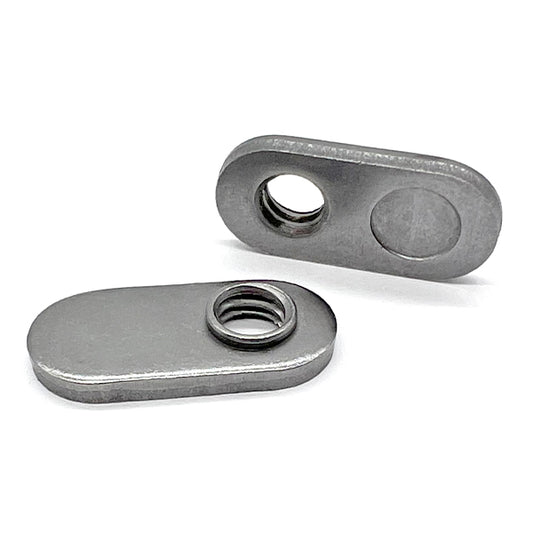 1/4"-20 Single Tab Spot Weld Nuts w/ Target