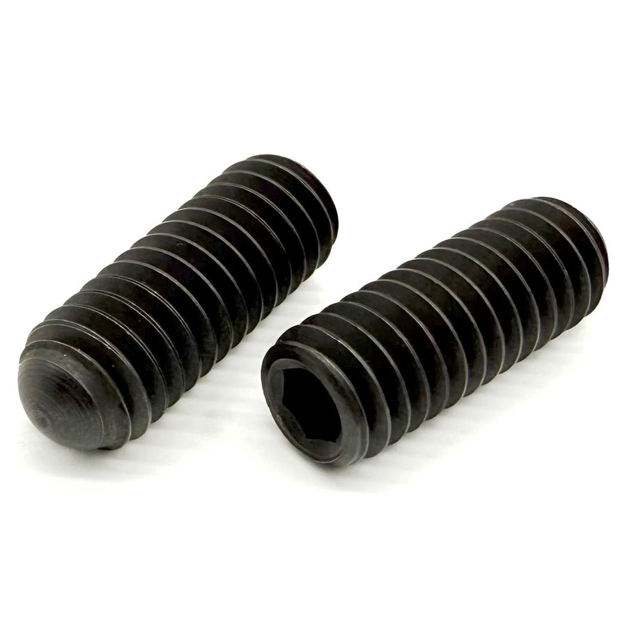 #4-40x1/8" Alloy Oval Point Allen Socket Set Screw Black Oxide