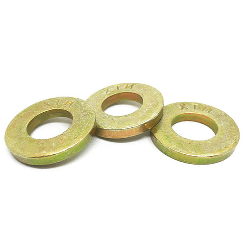 1/2" USS Grade 8 Extra Thick Flat Washers Zinc Yellow