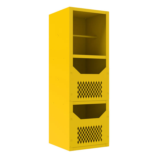 Spill Control Cabinet, 2 Shelves, Yellow