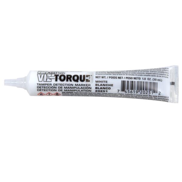 Viz-Torque® Tamper Detection Marker, White, 1oz Plastic Tube
