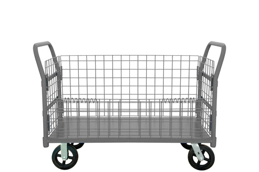 Wire Cart, Removable Handles, Drop Gate