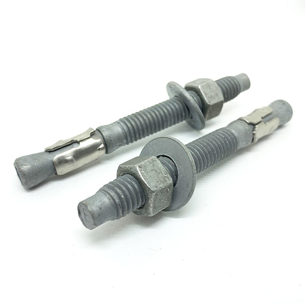1/2-13x10" Wedge Anchor w/ Nut & Washer Galvanized Steel
