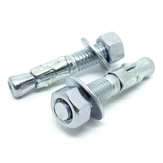 1/4-20x2-1/4" Wedge Anchor w/ Nut & Washer Zinc Clear Steel