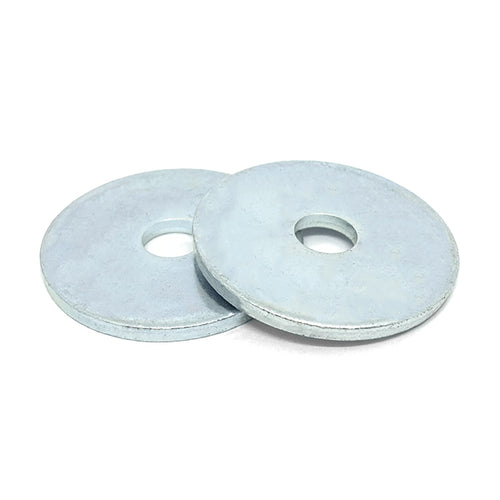 1/2"x2 Low Carbon 1/8" Extra Thick Fender Washers Zinc
