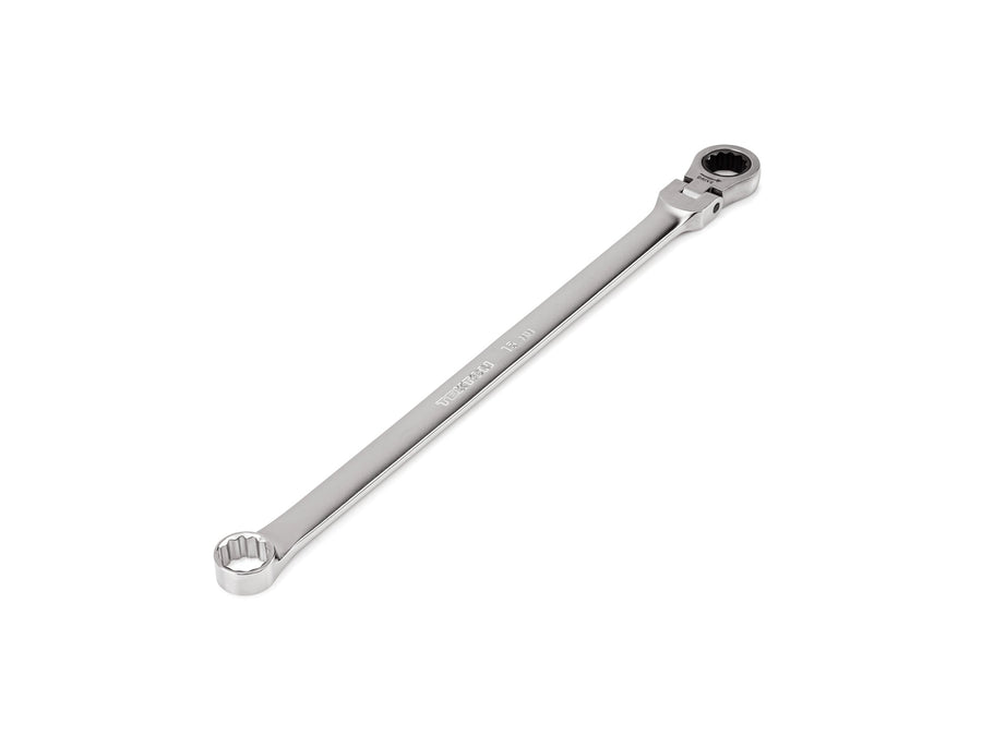 15 mm Long Fixed/Flex Head 12-Point Ratcheting Box End Wrench