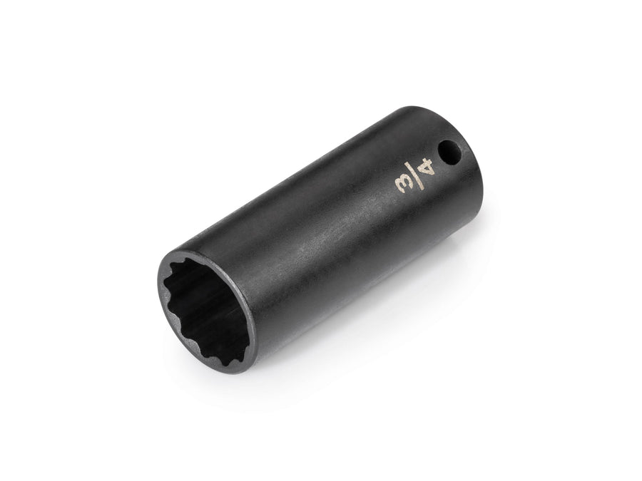 3/8 Inch Drive x 3/4 Inch Deep 12-Point Impact Socket