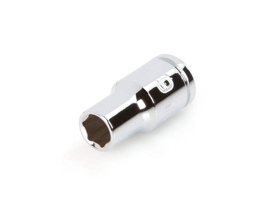 1/4 Inch Drive x 6 mm Shallow 6-Point Socket
