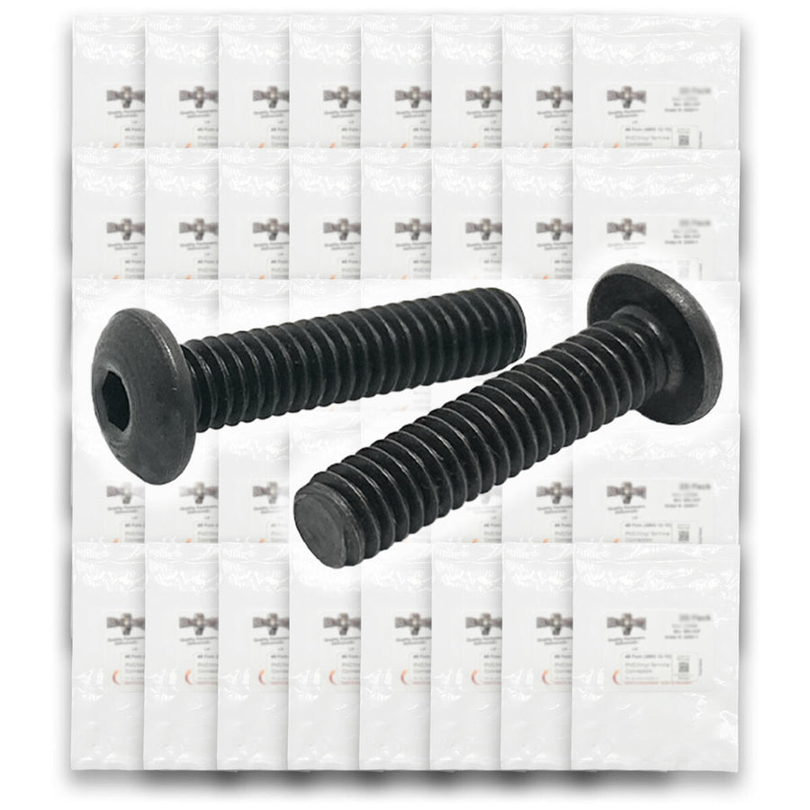 Metric 12.9 Alloy Allen Button Head Socket Cap Screws Bolts Black Oxide Assortment - 904 PCS