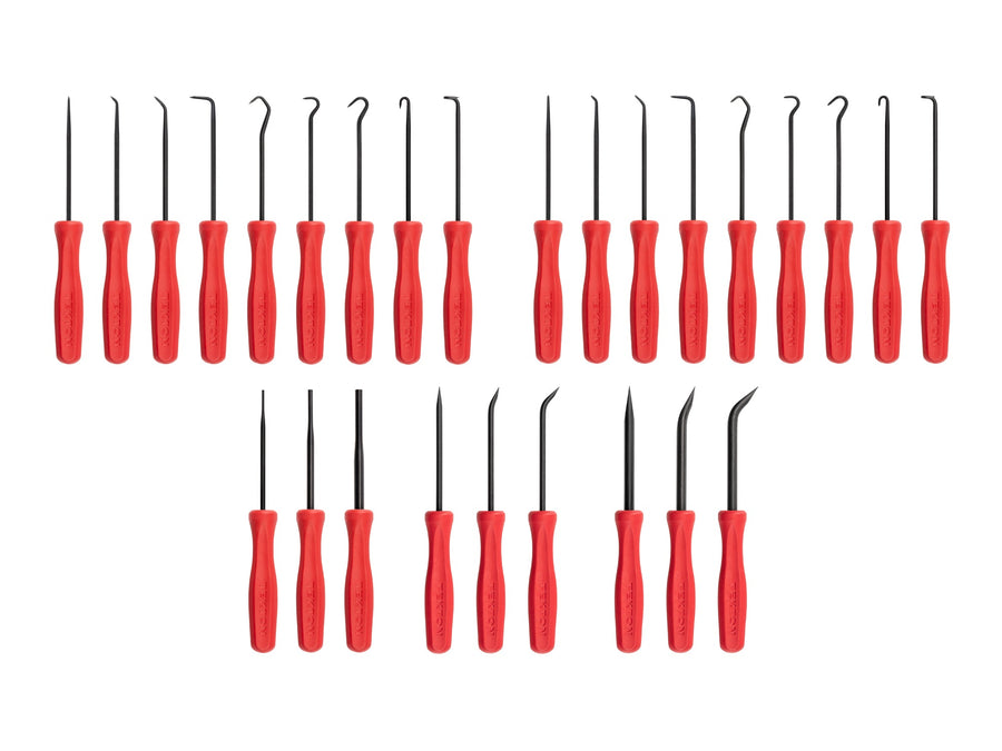 Pointed and Blunt Pick, Hook, Probe, and Mini Pry Bar Set (27-Piece)