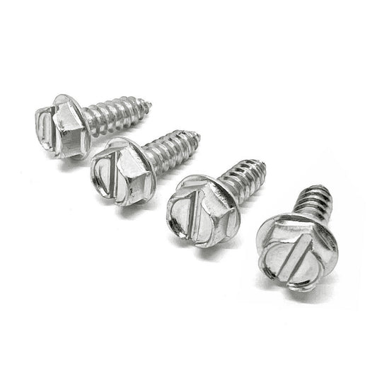 #14x3/4" Stainless Steel Slotted Hex Washer Head Self Tapping Sheet Metal Screws