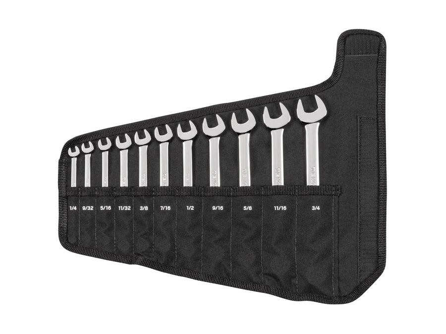 Combination Wrench Set with Roll, 11-Piece (1/4 - 3/4 in.)